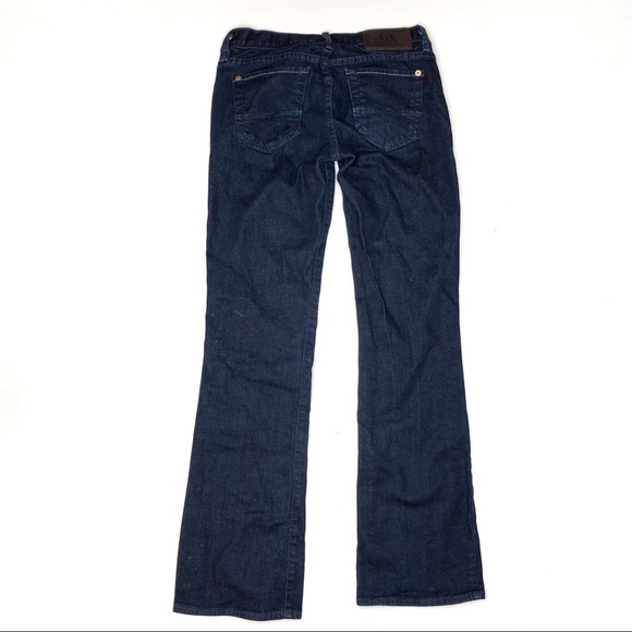 Armani Exchange Dark Wash The Skinny Boot Jeans 2 Short - Picture 10 of 10